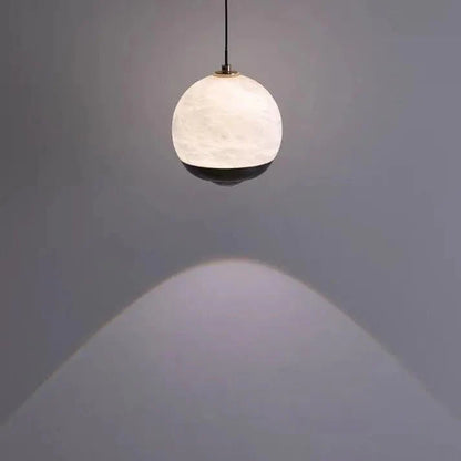 Marmeren Hanglamp met Albasten Bol - Jodie Verlichting