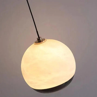 Marmeren Hanglamp met Albasten Bol - Jodie Verlichting