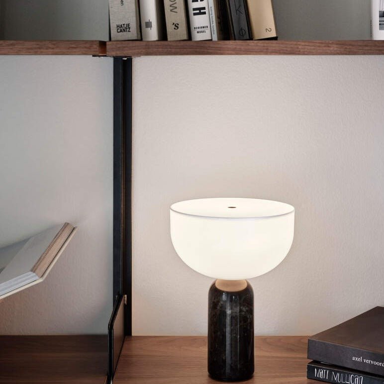 Marmeren Tafellamp met LED - Elegante Bas Verlichting
