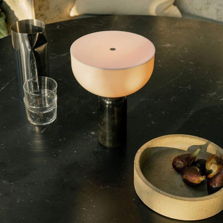 Marmeren Tafellamp met LED - Elegante Bas Verlichting