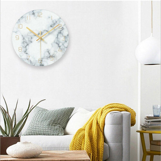 Marmeren Wandklok Minimalistisch - Gear Elegante