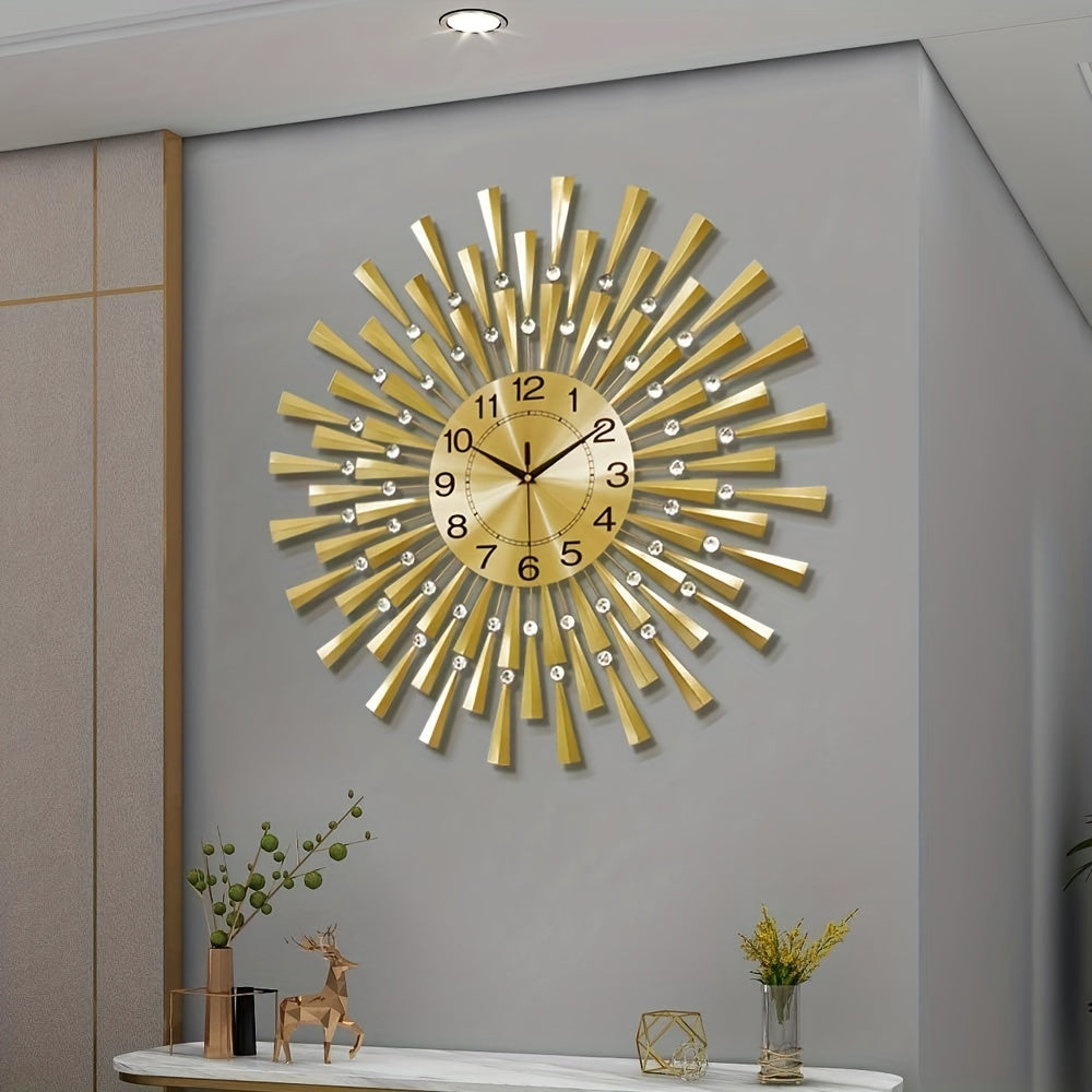 Excalibur Moderne Stille Gouden Klok-DecorDutch-60 cm-1 stuk-DecorDutch