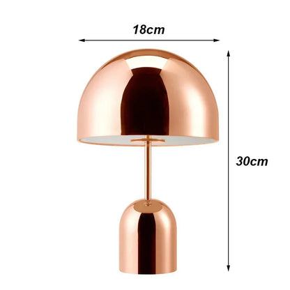 Moderne LED Tafellamp met Amber Verlichting - Paddestoel