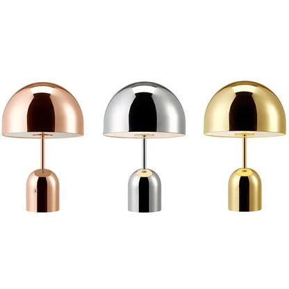 Moderne LED Tafellamp met Amber Verlichting - Paddestoel