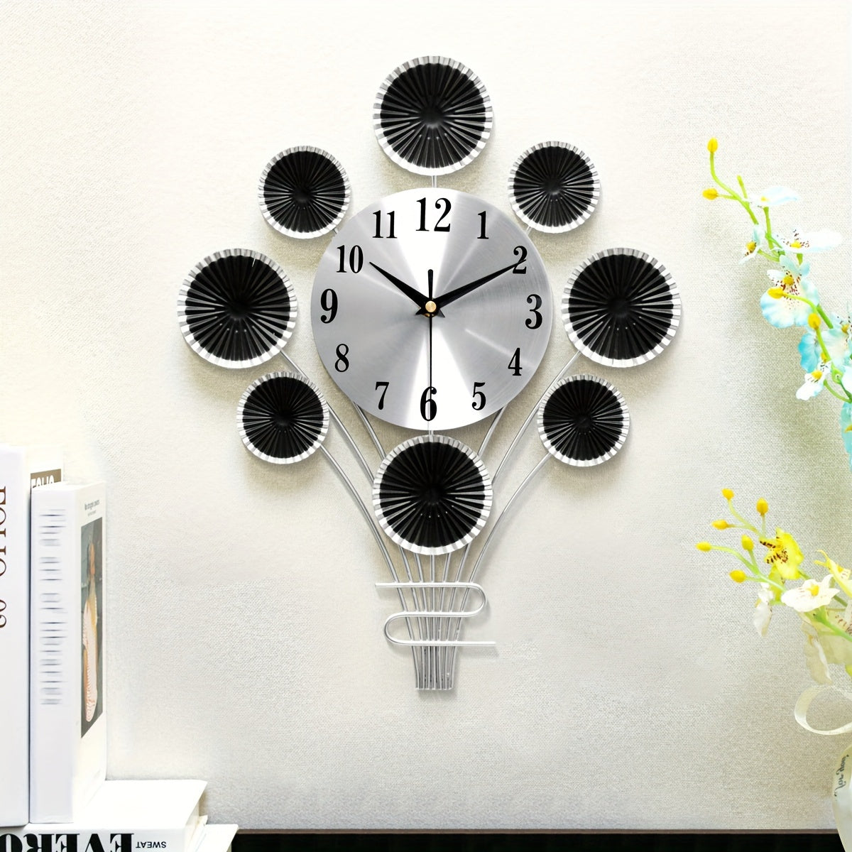 Moderne Stille Wandklok - Uniek Ontwerp Flapper