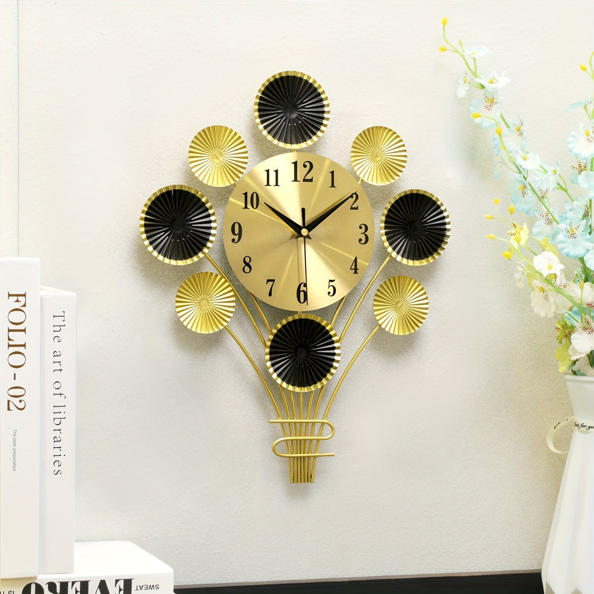 Moderne Stille Wandklok - Uniek Ontwerp Flapper
