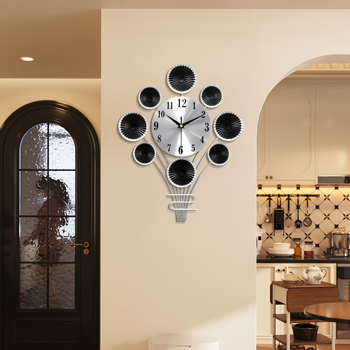 Moderne Stille Wandklok - Uniek Ontwerp Flapper