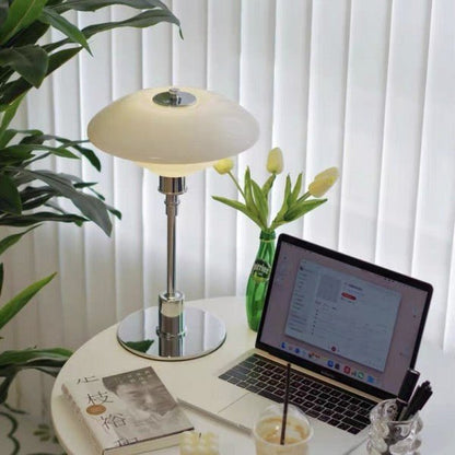 Moderne Tafellamp met Opaalglas - Elegante Verlichting