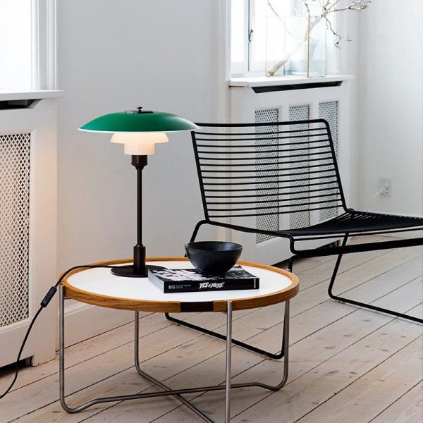 Moderne Tafellamp met Opaalglas - Elegante Verlichting