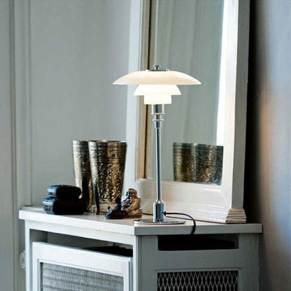 Moderne Tafellamp met Opaalglas - Elegante Verlichting