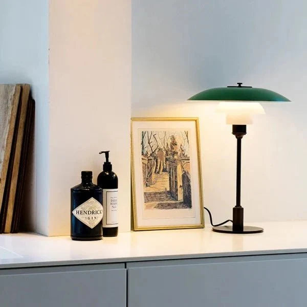 Moderne Tafellamp met Opaalglas - Elegante Verlichting