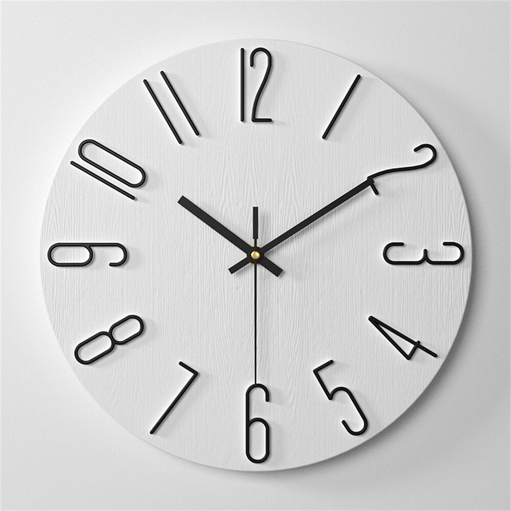 Moderne Wandklok 30 cm Kunststof - Seoul Klok voor Thuis