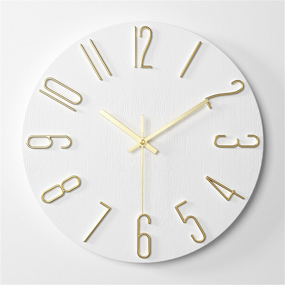 Moderne Wandklok 30 cm Kunststof - Seoul Klok voor Thuis