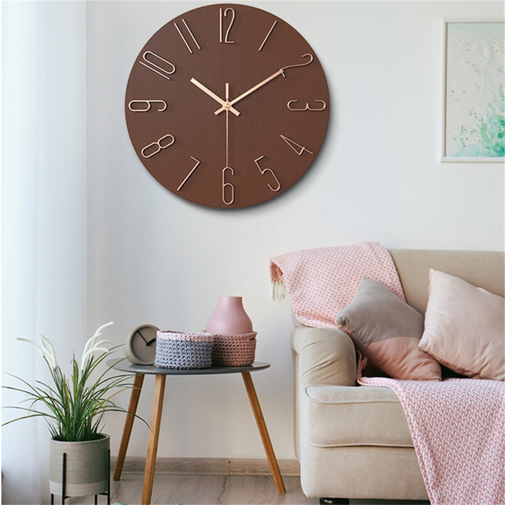 Moderne Wandklok 30 cm Kunststof - Seoul Klok voor Thuis