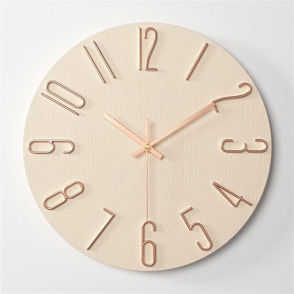 Moderne Wandklok 30 cm Kunststof - Seoul Klok voor Thuis