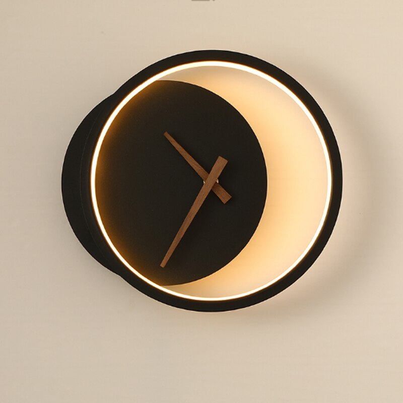Moderne Wandlamp met Klok - Elegante Verlichting