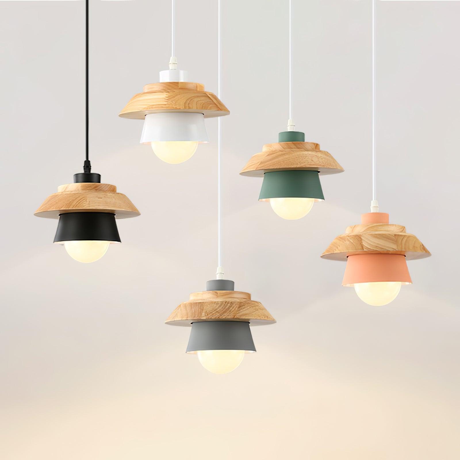 Natuurlijke Houten Hanglamp E27 Fitting - Jan Verlichting