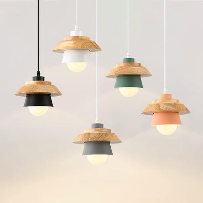 Natuurlijke Houten Hanglamp E27 Fitting - Jan Verlichting