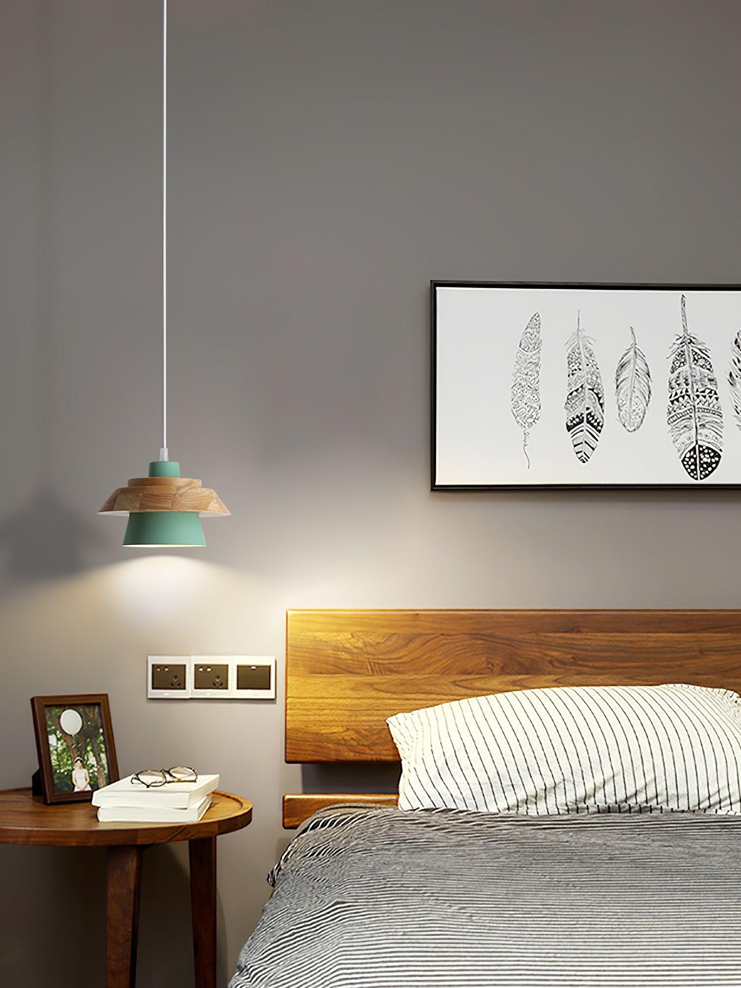 Natuurlijke Houten Hanglamp E27 Fitting - Jan Verlichting