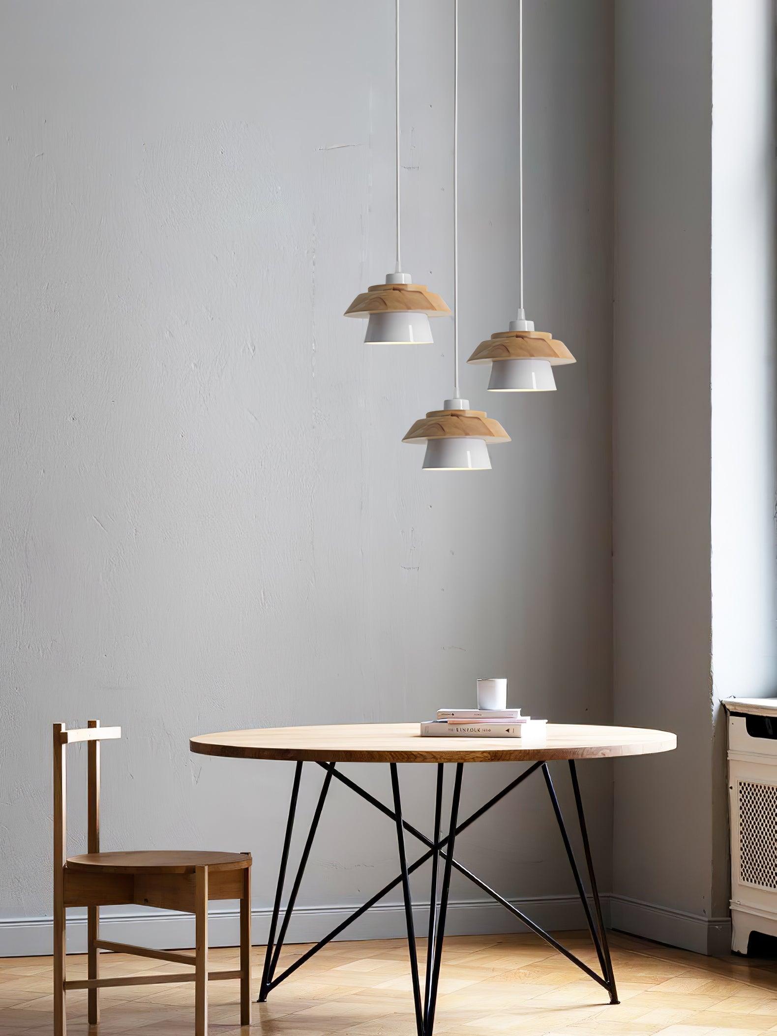 Natuurlijke Houten Hanglamp E27 Fitting - Jan Verlichting
