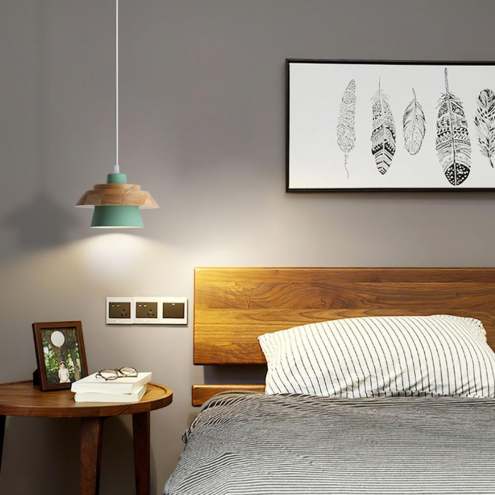 Natuurlijke Houten Hanglamp E27 Fitting - Jan Verlichting