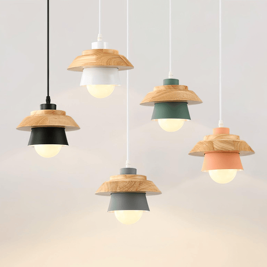Natuurlijke Houten Hanglamp E27 Fitting - Jan Verlichting