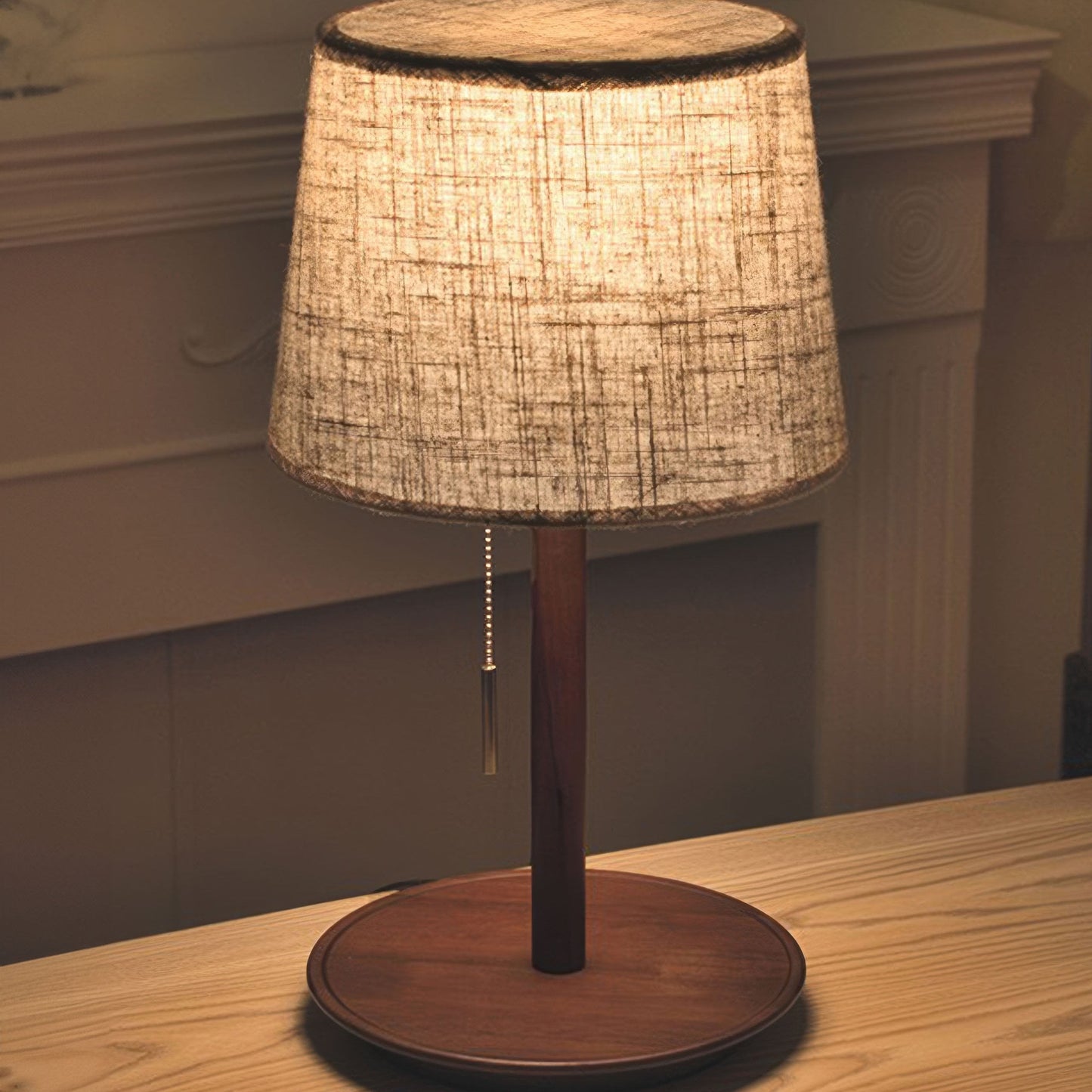 Natuurlijke Houten Stijl Lamp met LED - Cintia Verlichting