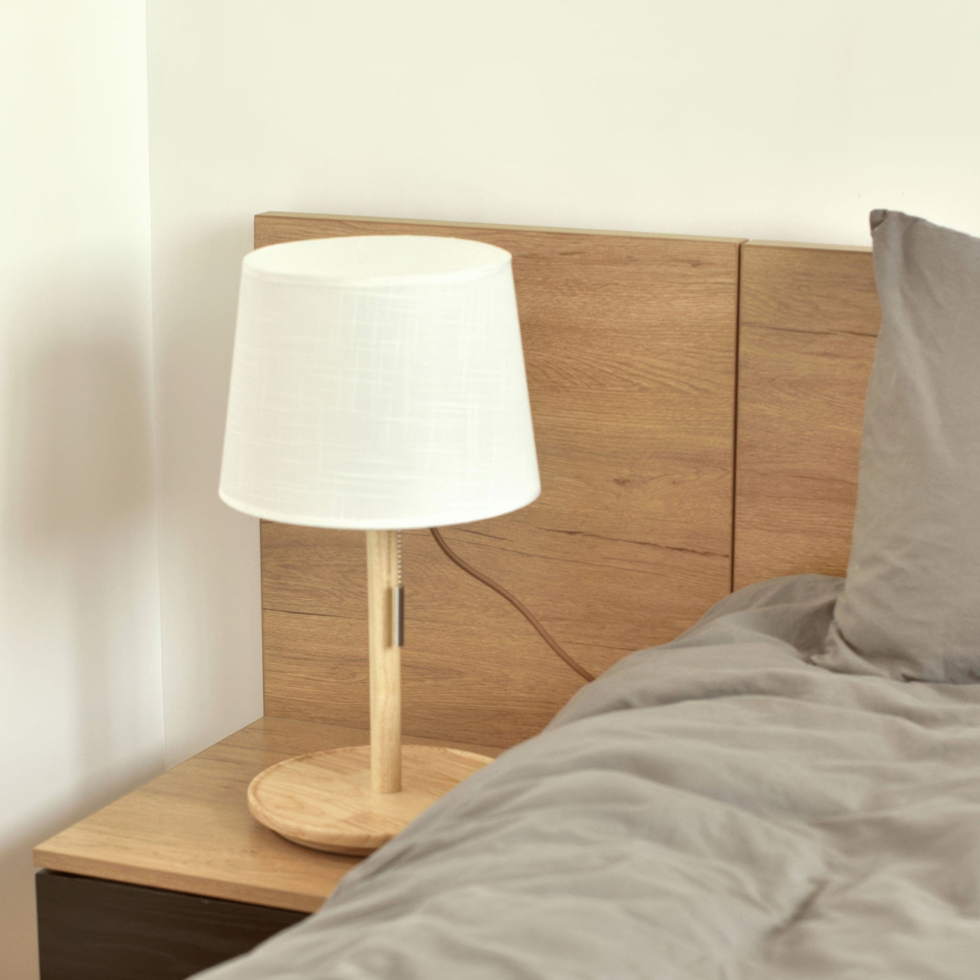 Natuurlijke Houten Stijl Lamp met LED - Cintia Verlichting