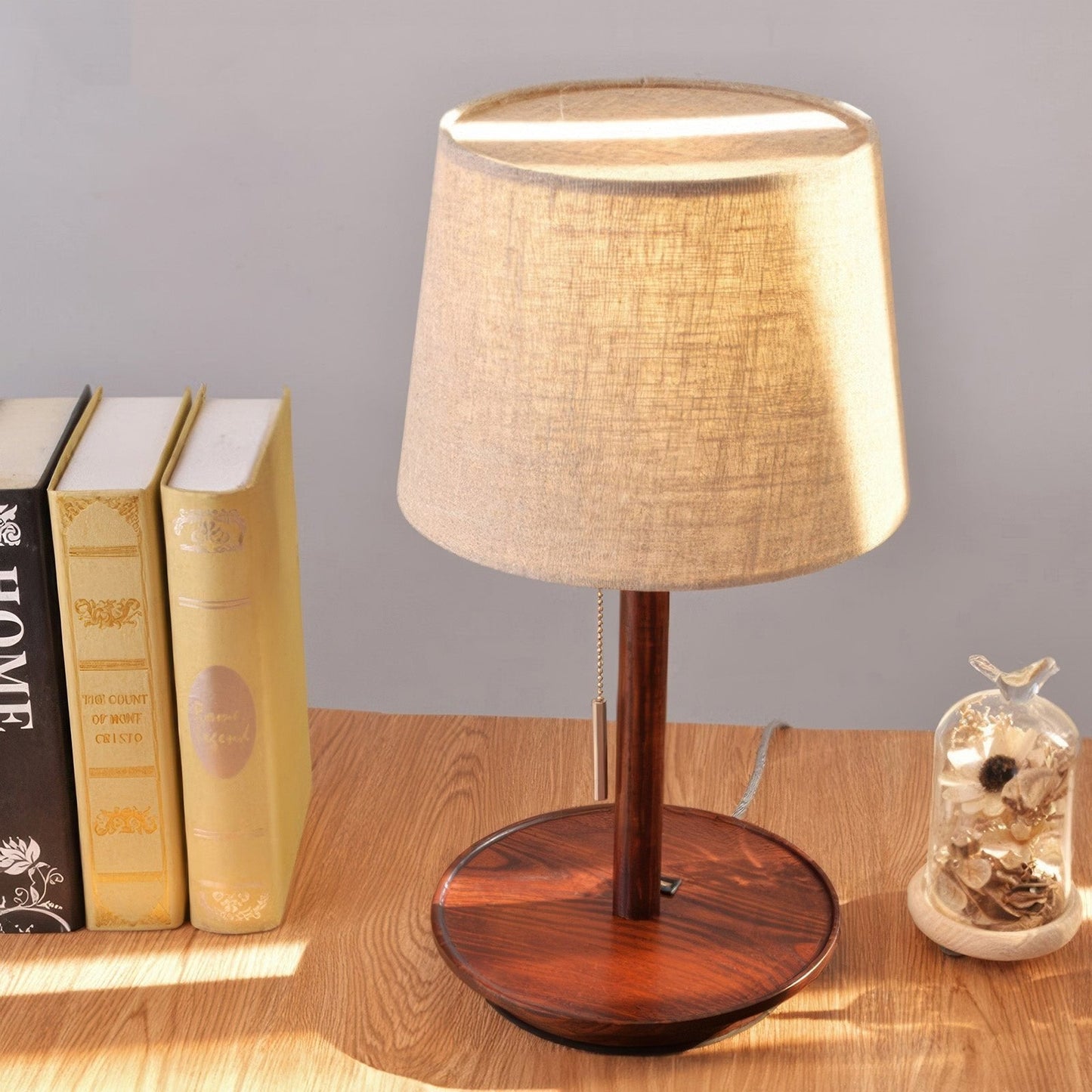 Natuurlijke Houten Stijl Lamp met LED - Cintia Verlichting