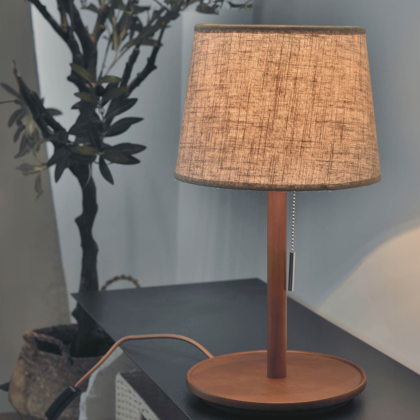 Natuurlijke Houten Stijl Lamp met LED - Cintia Verlichting