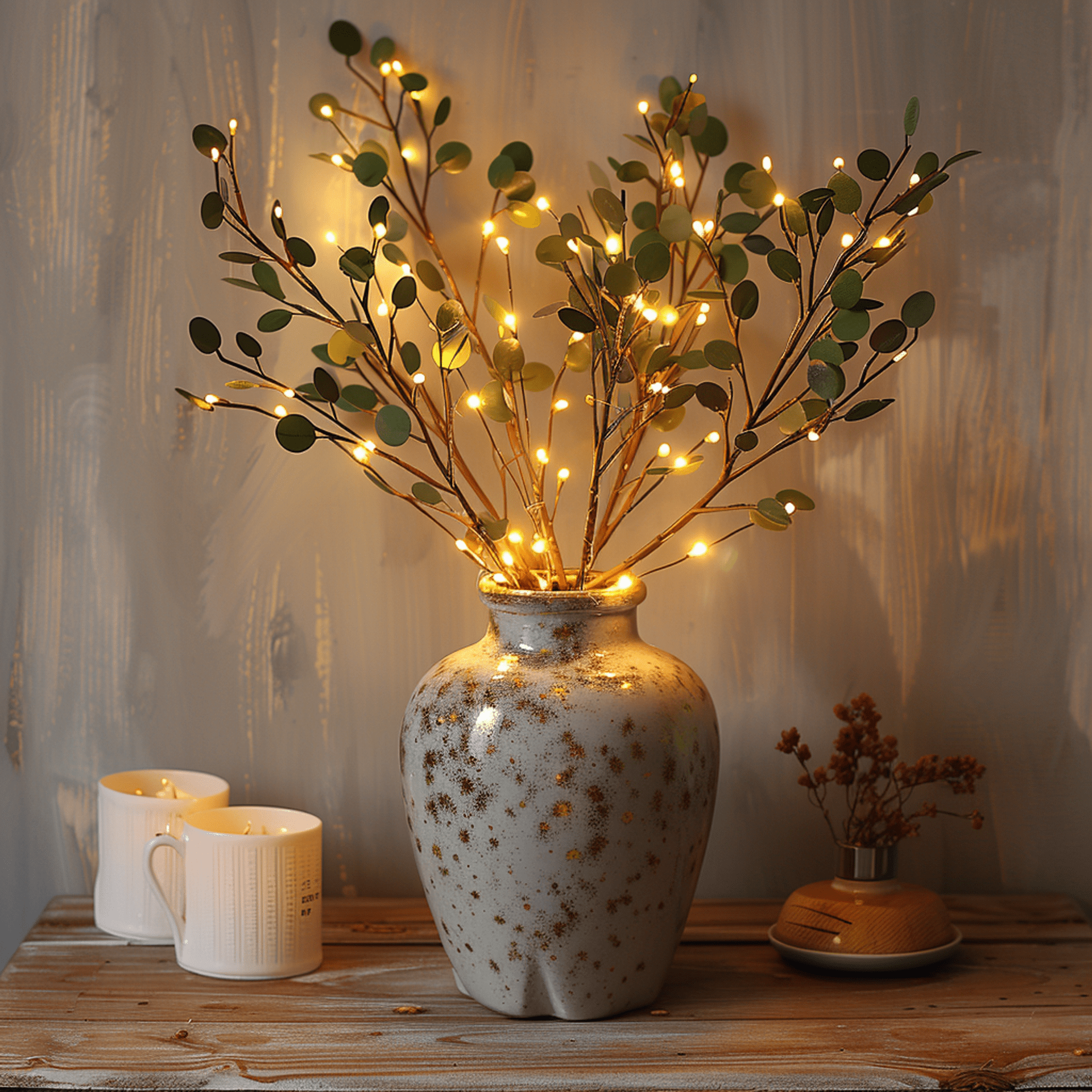 Olijftak LED Verlichting 120 LED's - Alba Sfeerlamp 70 cm