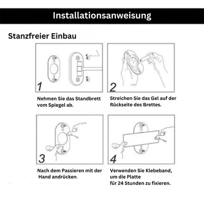 Oplaadbare LED Make-up Spiegel 360° Rotatie - Marius