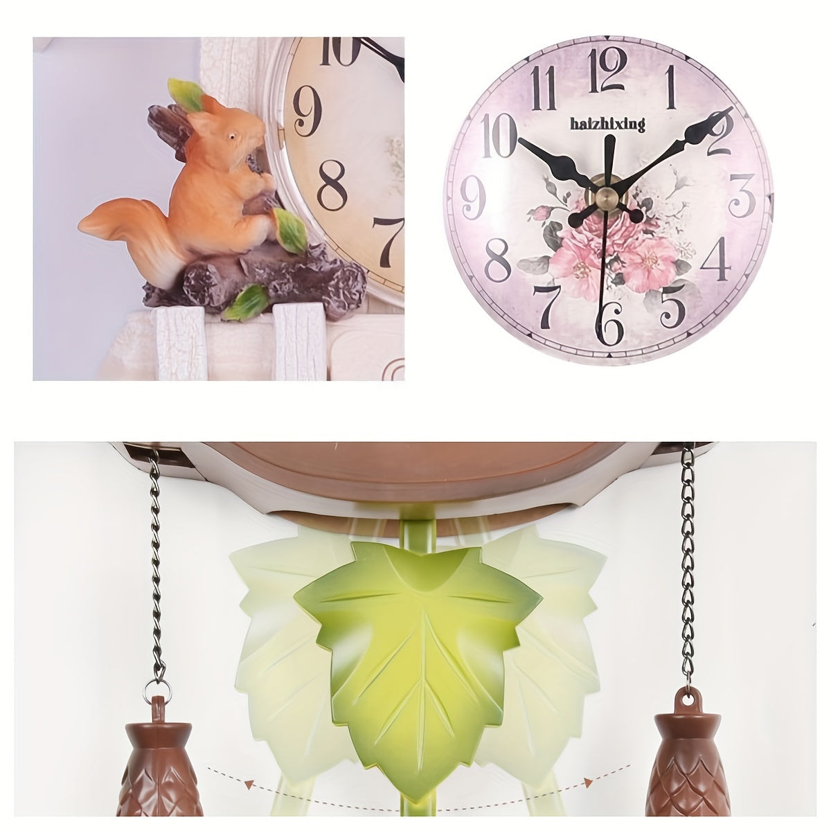 Pendulum Klok met Automatisch Alarm - Stijlvolle Vogelhuisje Edison