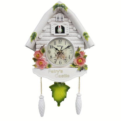 Pendulum Klok met Automatisch Alarm - Stijlvolle Vogelhuisje Edison