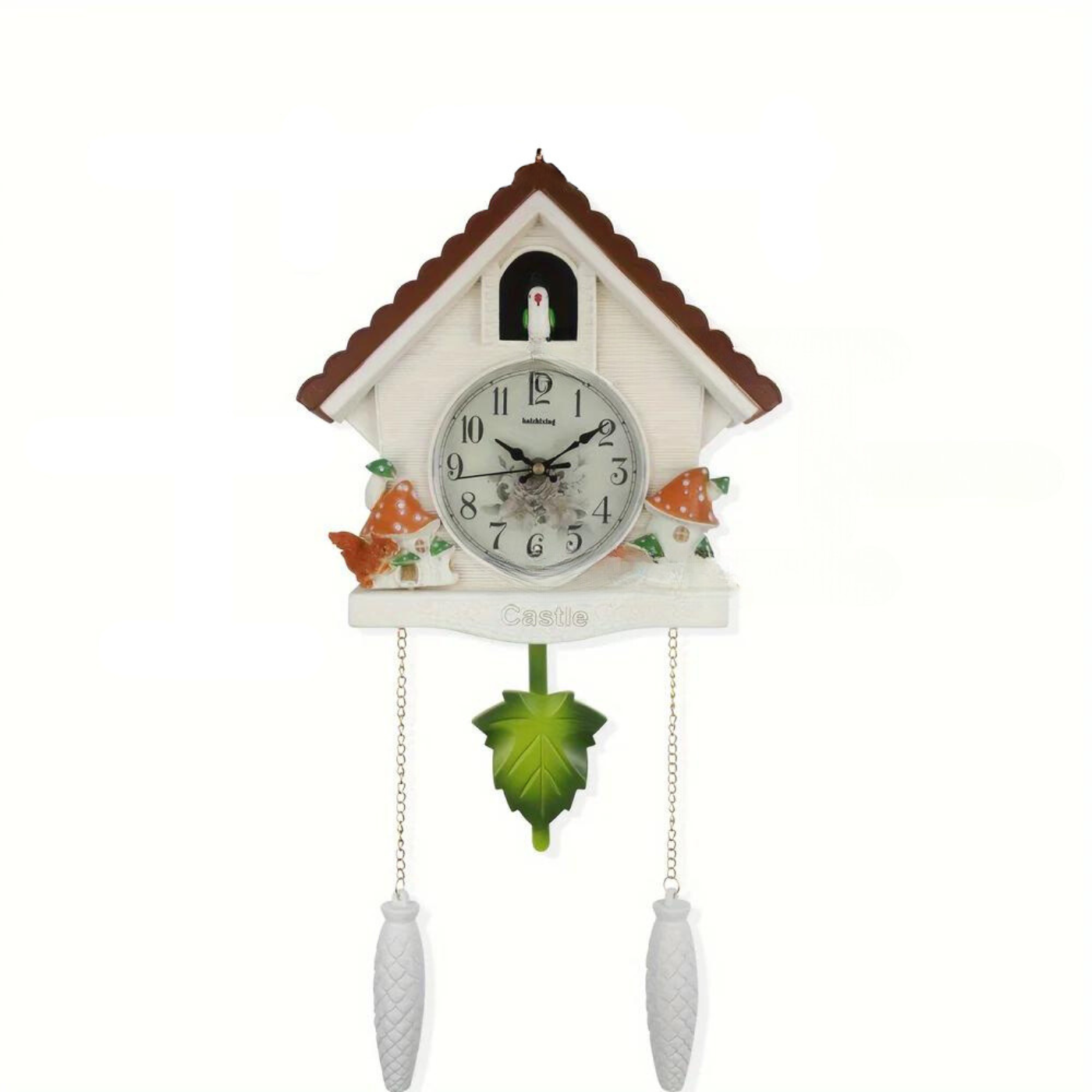 Pendulum Klok met Automatisch Alarm - Stijlvolle Vogelhuisje Edison