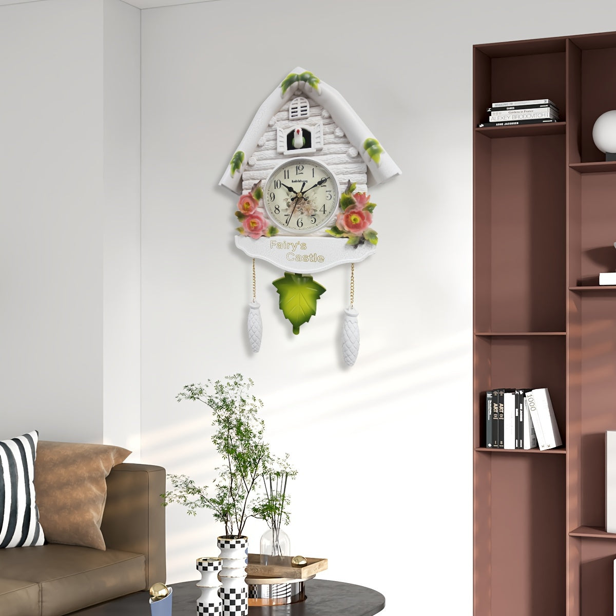 Pendulum Klok met Automatisch Alarm - Stijlvolle Vogelhuisje Edison