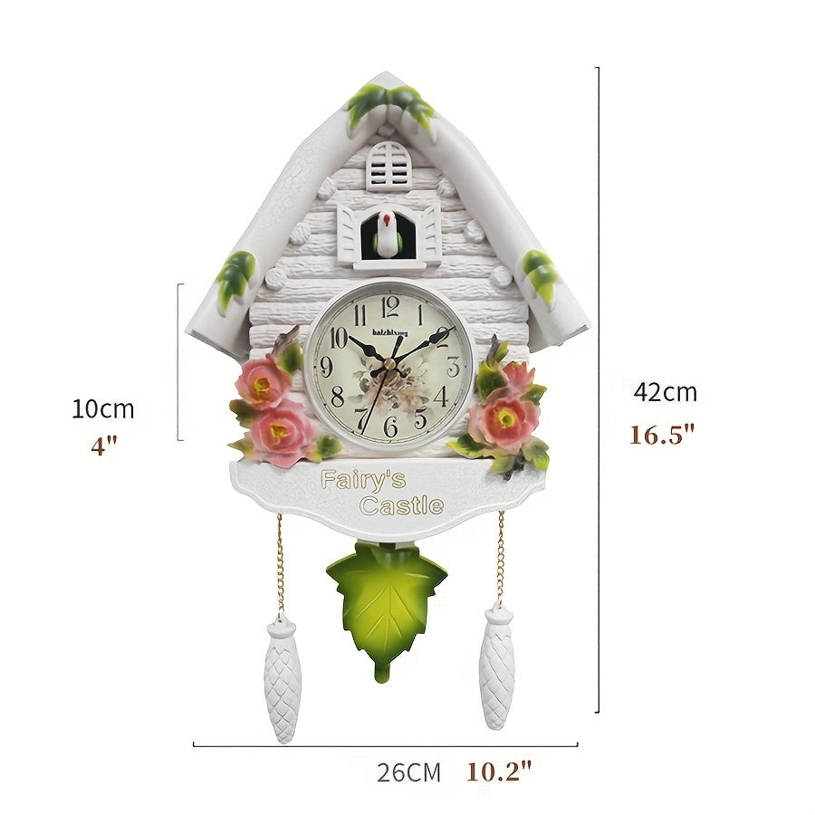 Pendulum Klok met Automatisch Alarm - Stijlvolle Vogelhuisje Edison