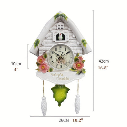 Pendulum Klok met Automatisch Alarm - Stijlvolle Vogelhuisje Edison
