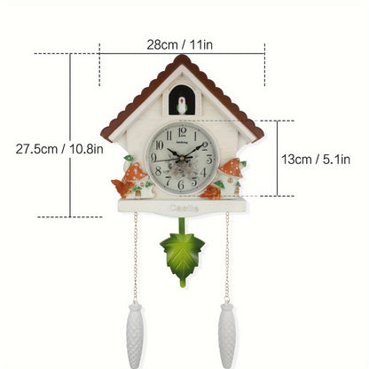 Pendulum Klok met Automatisch Alarm - Stijlvolle Vogelhuisje Edison