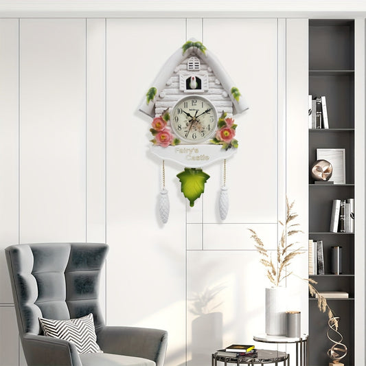Pendulum Klok met Automatisch Alarm - Stijlvolle Vogelhuisje Edison