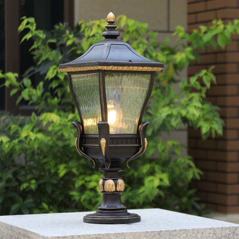 Psychedelische Buitenlantaarn met Zuilverlichting - Elegantie