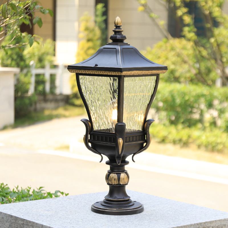 Psychedelische Buitenlantaarn met Zuilverlichting - Elegantie