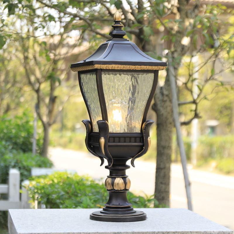 Psychedelische Buitenlantaarn met Zuilverlichting - Elegantie