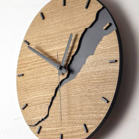 Retro Wandklok Hout - Elegante Decoratie Interieur 9276160606536