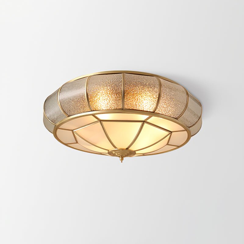 Ronde LED Plafondlamp met Structuurglas - Elegante Josiane
