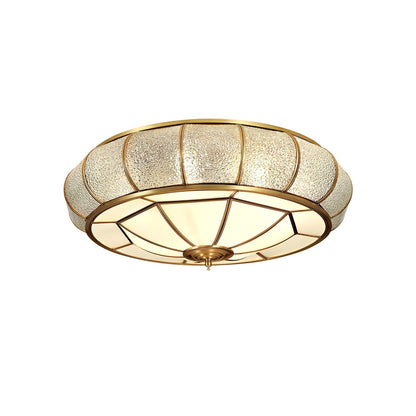 Ronde LED Plafondlamp met Structuurglas - Elegante Josiane