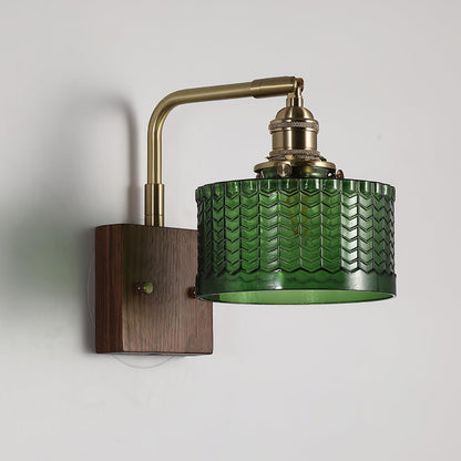 Rustieke Wandlamp Groen Glas - Martín Elegantie