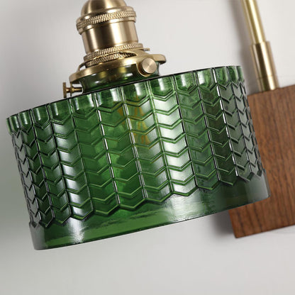 Rustieke Wandlamp Groen Glas - Martín Elegantie