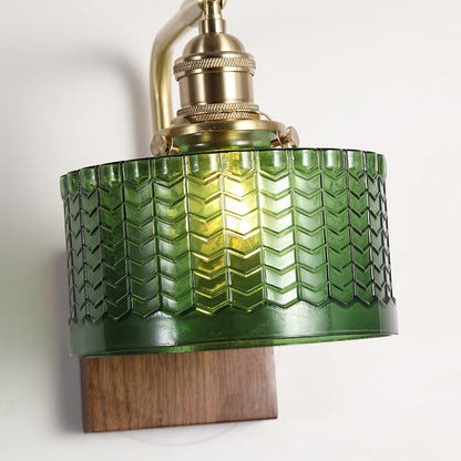 Rustieke Wandlamp Groen Glas - Martín Elegantie