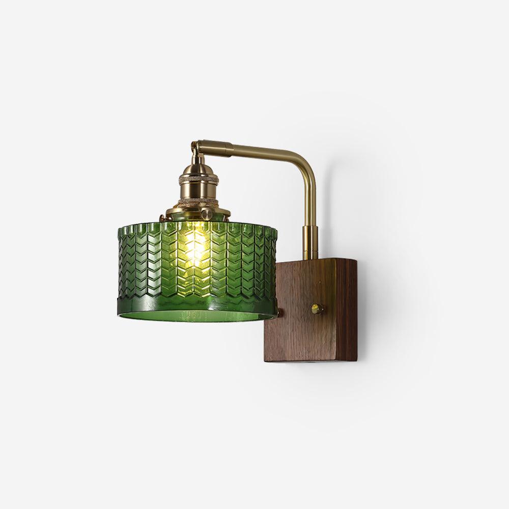 Rustieke Wandlamp Groen Glas - Martín Elegantie